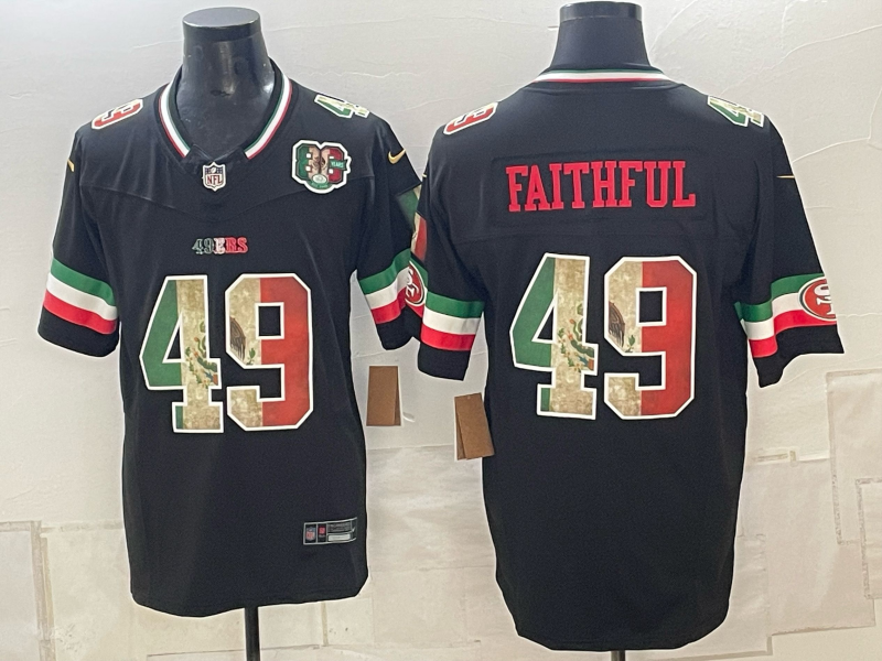 Men 2026 Nike San Francisco 49ers #49 Faithful black NFL Jersey 091502->san francisco 49ers->NFL Jersey